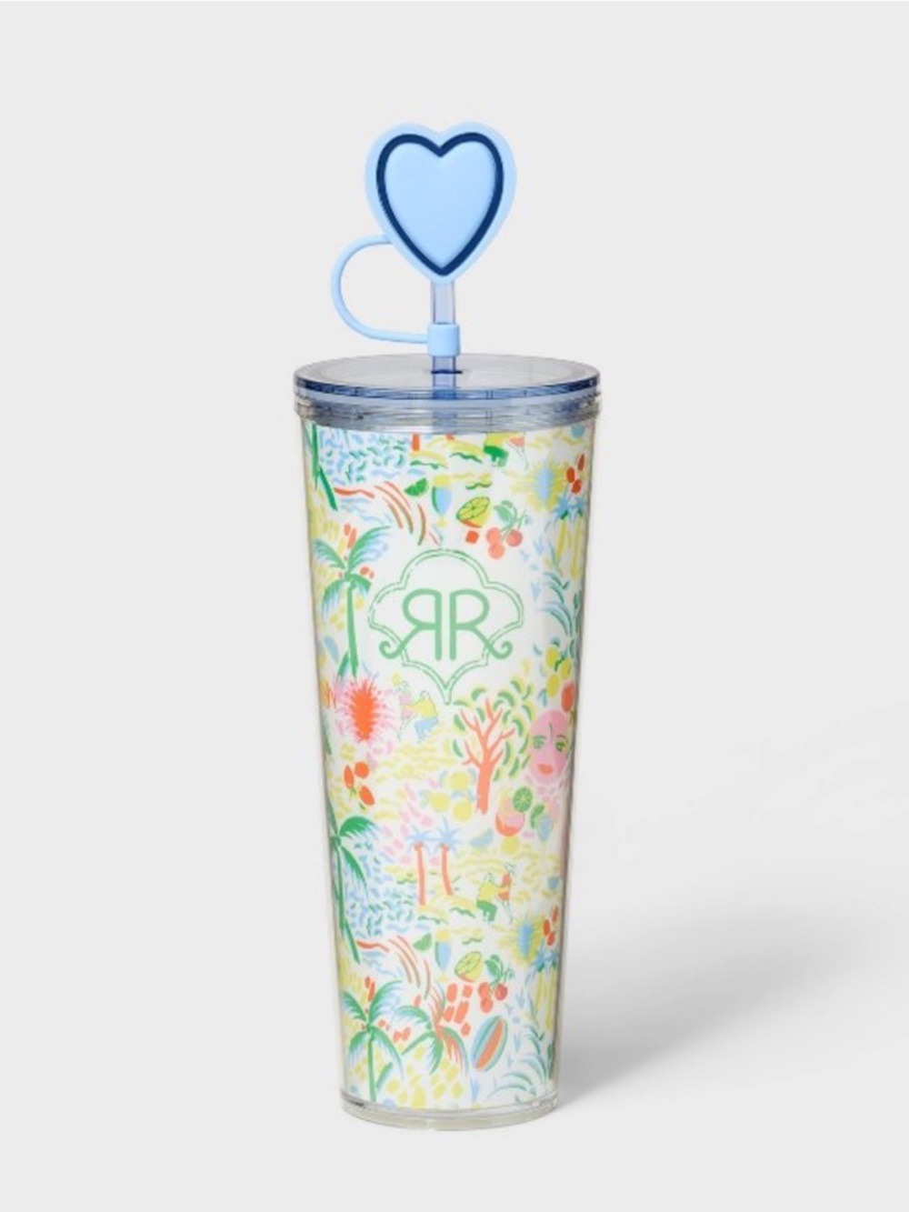 💗🐰Roller Rabbit x Target 24oz Vacation Tritan Hydration Tumbler White/Blue NWT